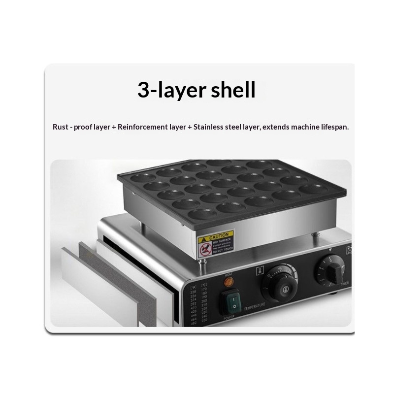 Food Snacks To Make - Non-Stick Surface Electric Pancake Baker Adjustable