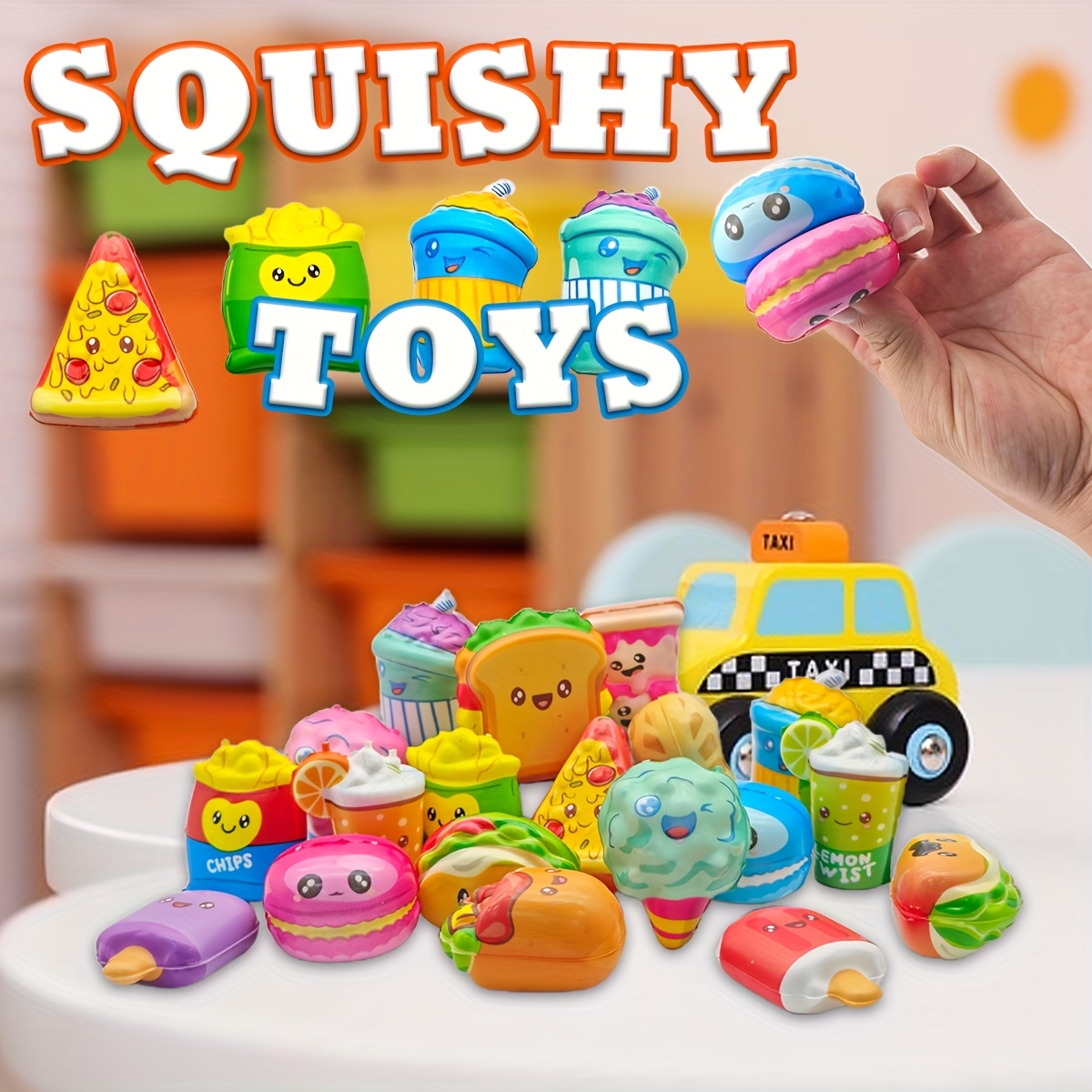 Food Snacks For Kids - 12Pcs Mini Food Squishy Slow Rising