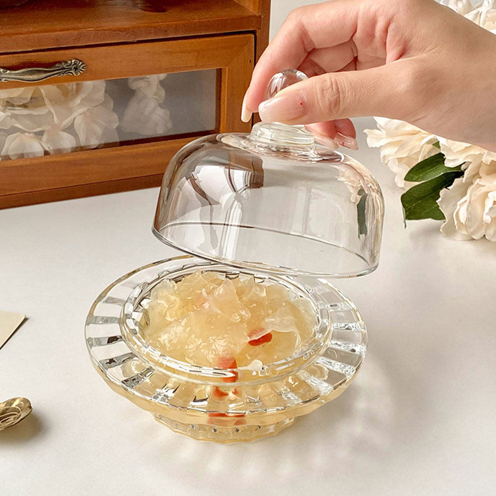Food Snacks For Party - Clear Thick Glass Dessert Bowl with