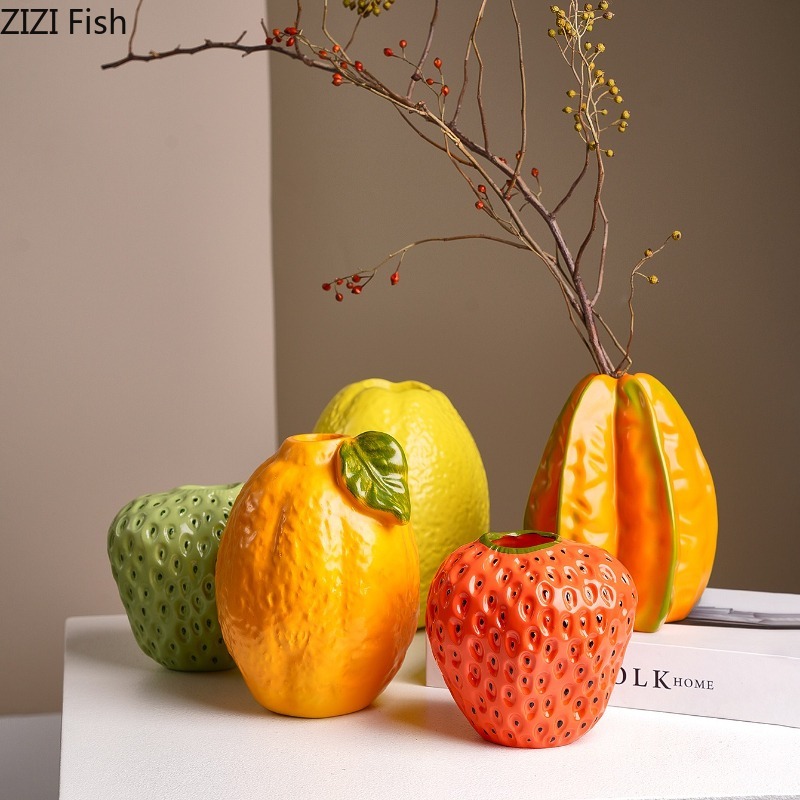 Dried Fruit Mix - Colored Fruit Resin Vase Simulated Fruit