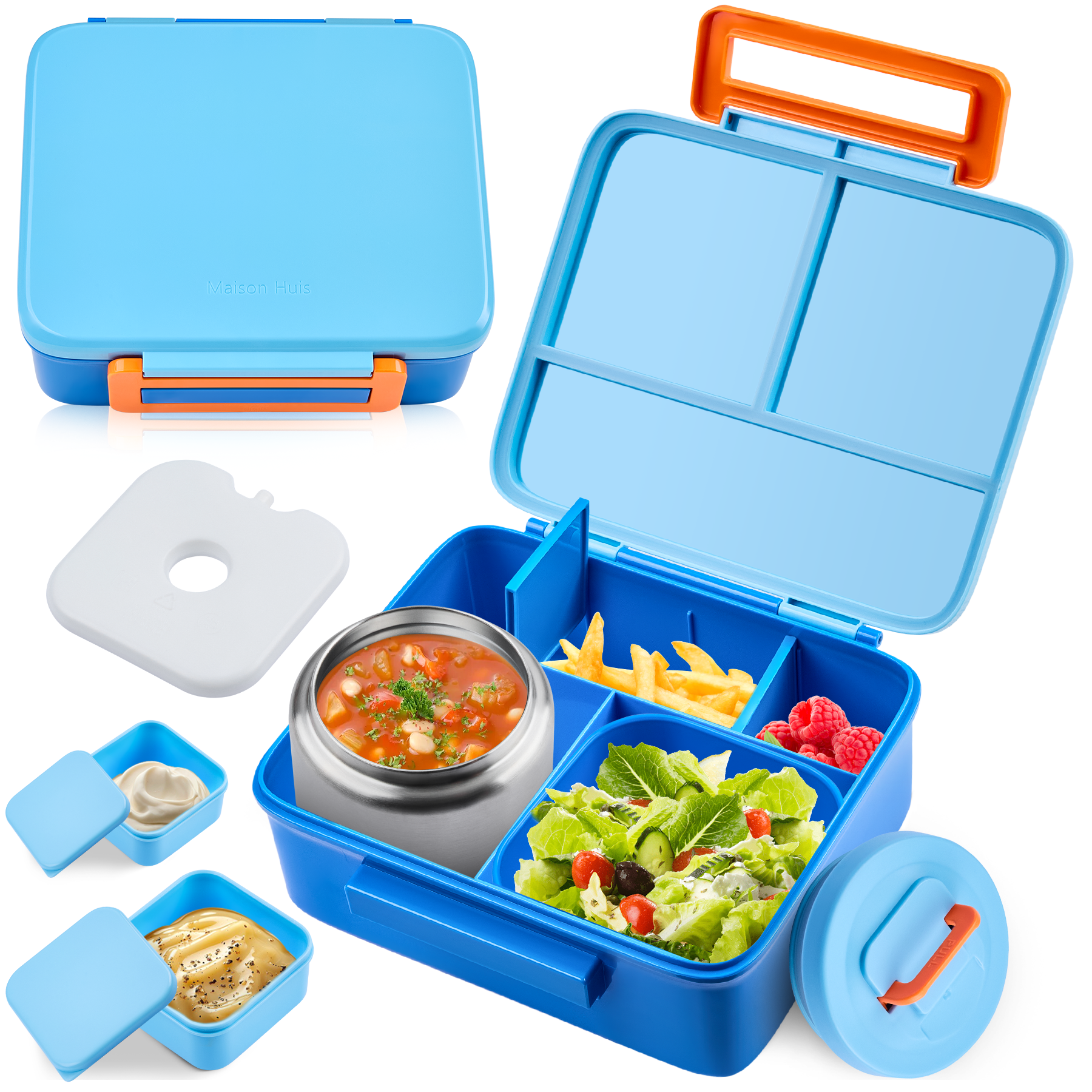 Food Snacks For Kids - Bento Lunch Box for Kids with
