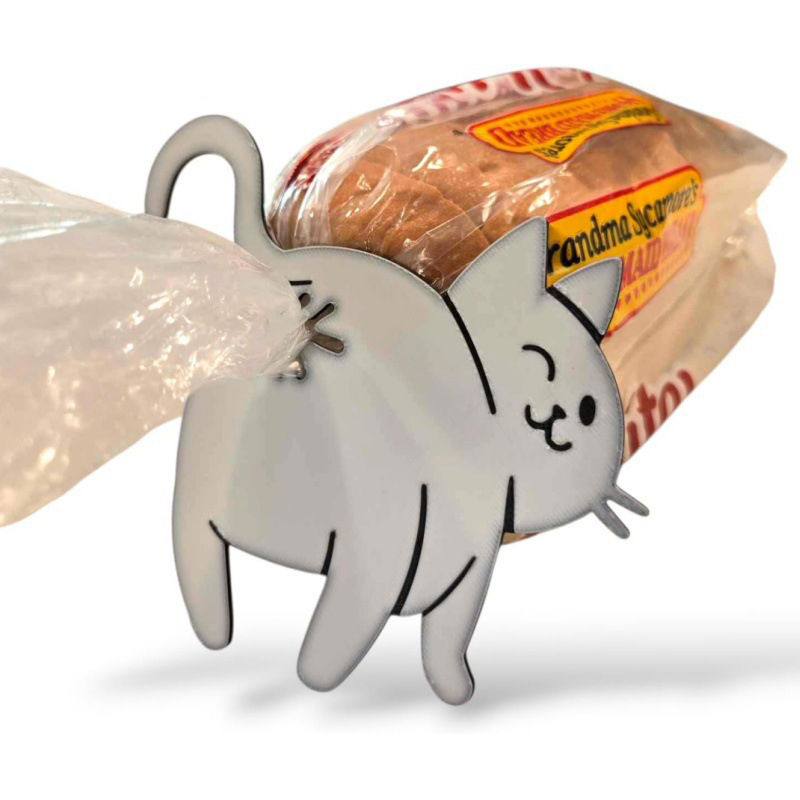 2pcs 3D Cat Butt Bread Bag Cli - Food Lovers Snacks avaliação e preço
