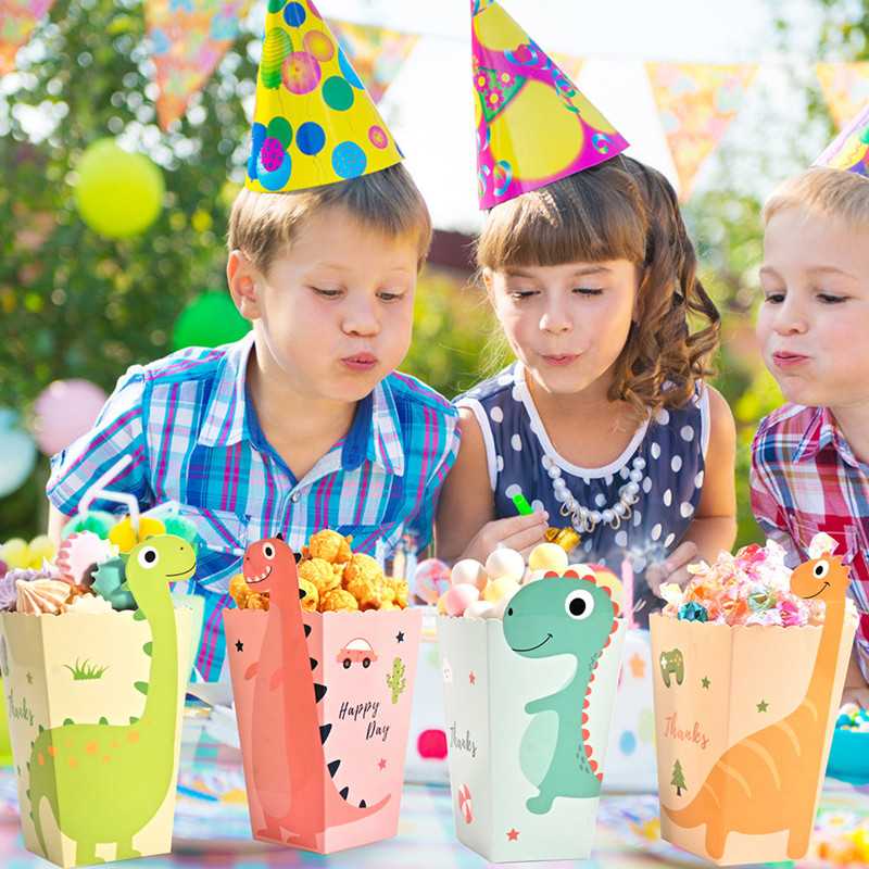 4Pcs Cartoon Dinosaur Boxes Di - Food Snacks For Kids avaliação e preço