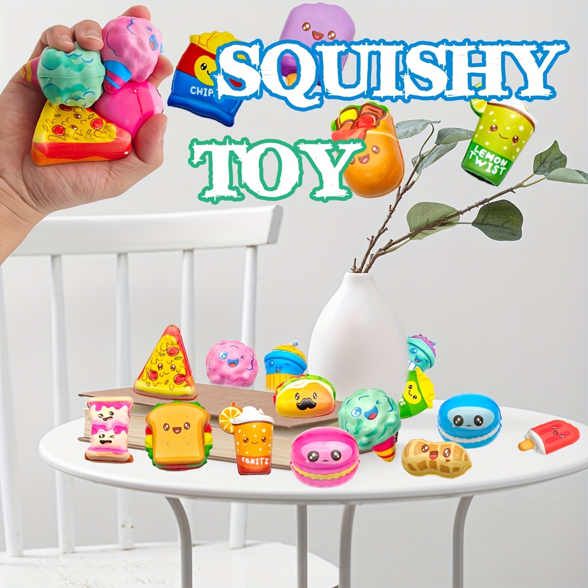 12Pcs Mini Food Squishy Slow R - Food Snacks For Kids avaliação e preço
