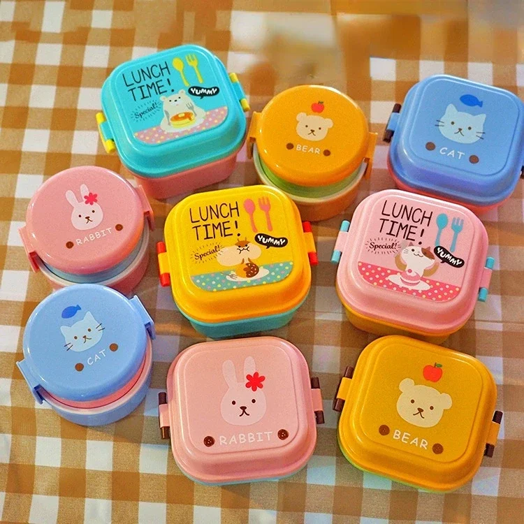Cute Cartoon Kittyed Bento Lun - Food Snacks For Kids avaliação e preço