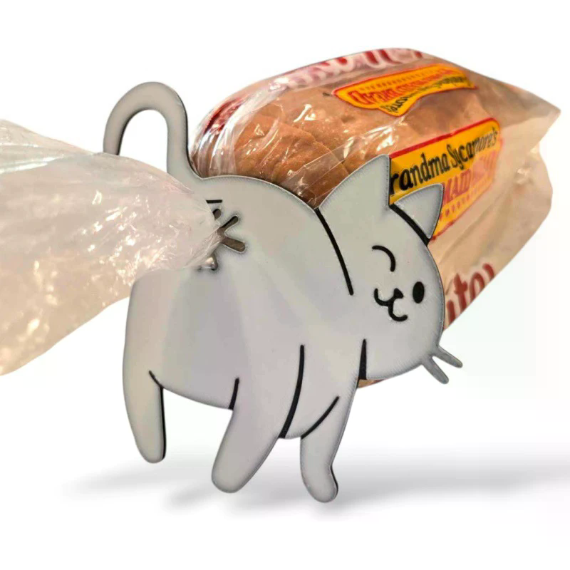 2pcs 3D Cat Butt Bread Bag Cli - Food Lovers Snacks avaliação e preço