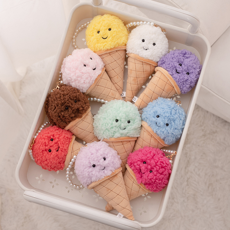 Cute Cartoon Ice cream Plush T - Food Snacks For Kids avaliação e preço