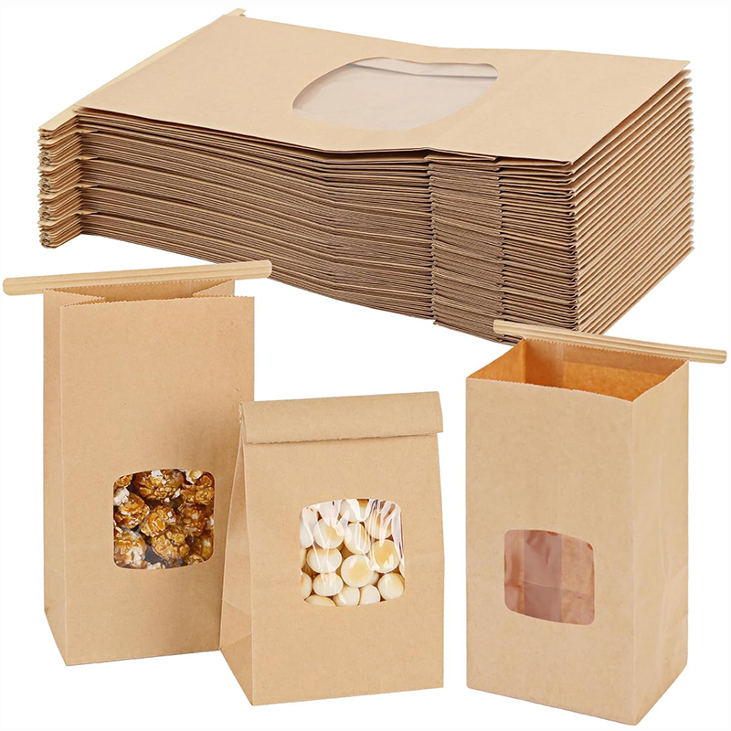 10Pcs Bakery Bags, Window Seal - Food Snacks For Party avaliação e preço