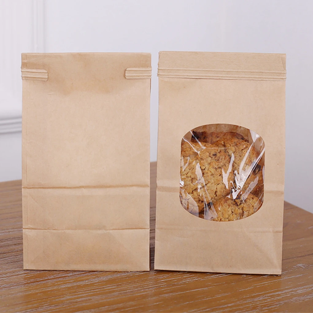 10Pcs Bakery Bags, Window Seal - Food Snacks For Party avaliação e preço