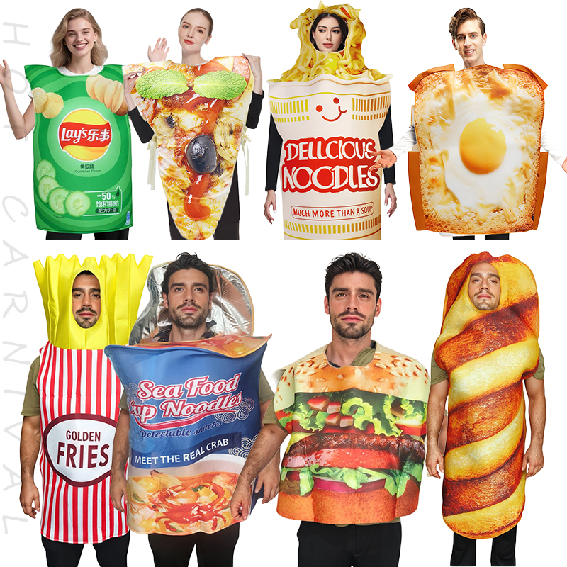 Funny Fancy Food Sponge Suit H - Food Snacks For Kids avaliação e preço