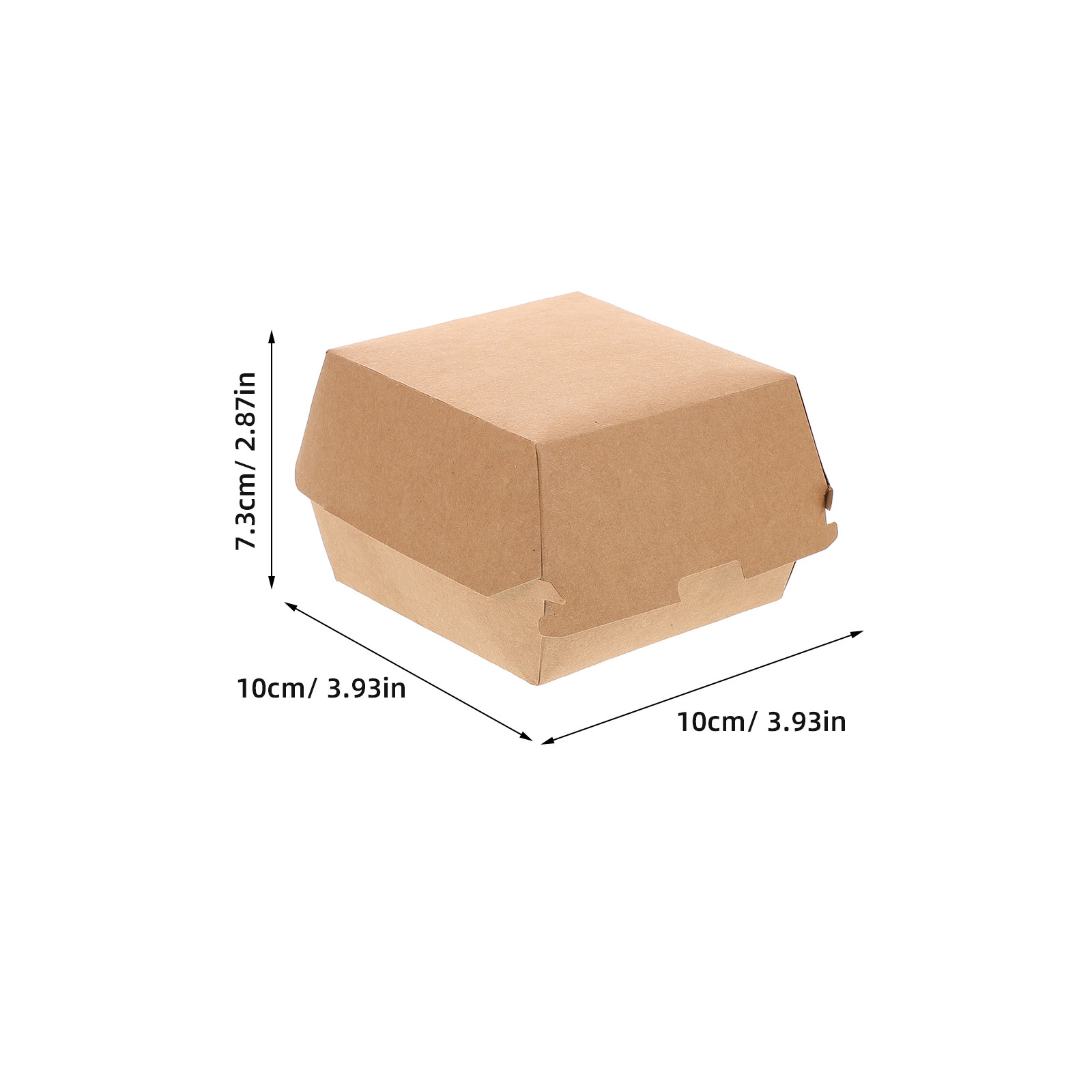 30Pcs Burger Boxes Kraft Paper - Food Snacks For Party avaliação e preço
