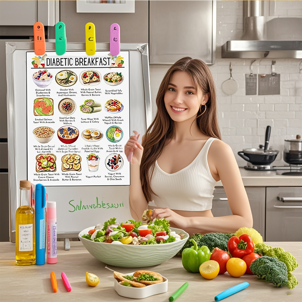 12pcs Diabetic Meal Planner Un - Food Snacks Options avaliação e preço