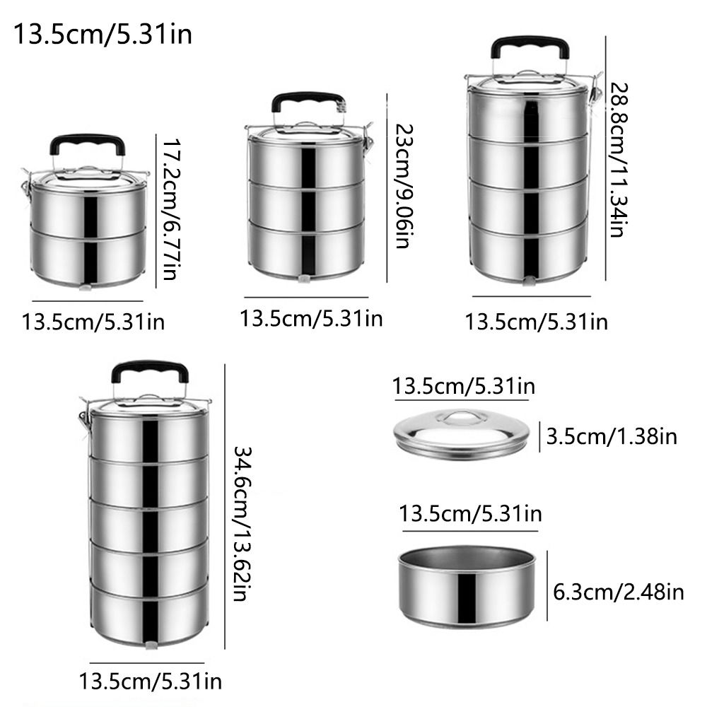 Stackable Lunch Snack Box Stai - Snacks Food Warmer avaliação e preço