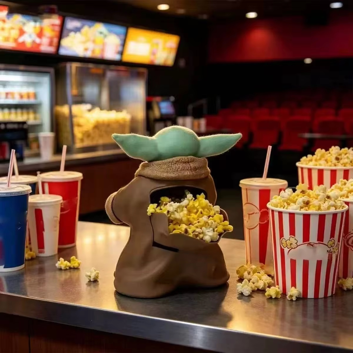 Star Wars Baby Yoda Popcorn Bu - Food Snacks For Kids avaliação e preço