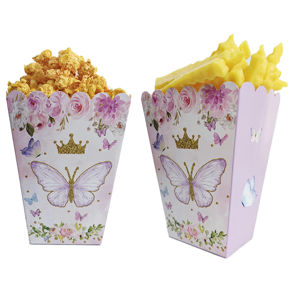 6/12/24/30pcs Butterfly Popcor - Food Snacks For Kids avaliação e preço