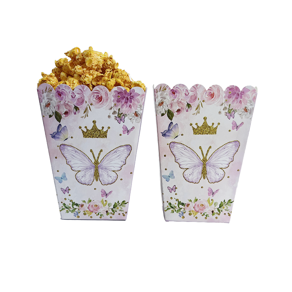 6/12/24/30pcs Butterfly Popcor - Food Snacks For Kids avaliação e preço