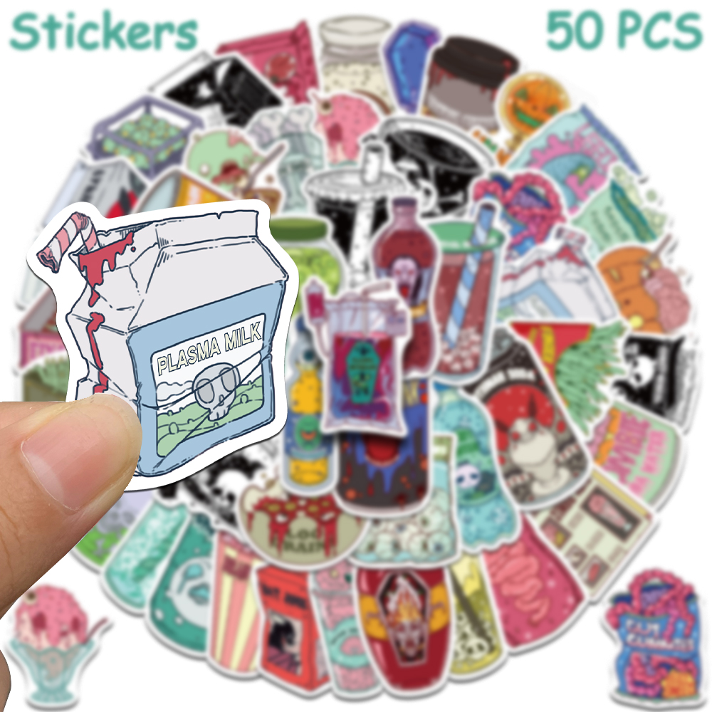 50pcs Horrible Zombie Food Sti - Zombie Snacks avaliação e preço