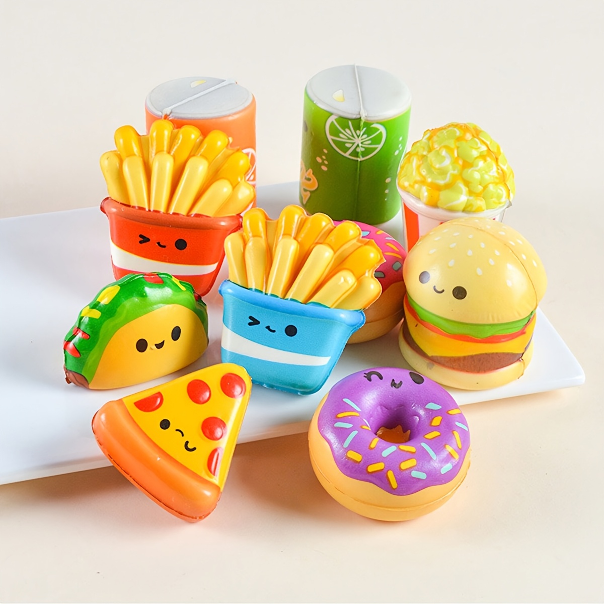 12Pcs Mini Slow-Rising Food Sq - Food Snacks For Kids avaliação e preço