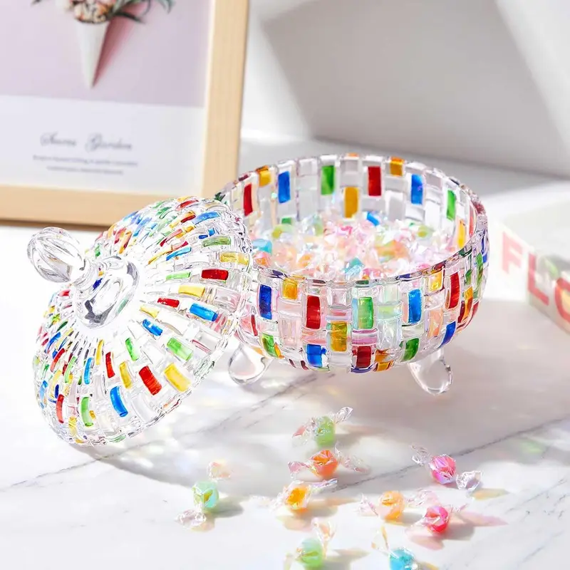 Nordic Glass Candy Jar with Li - Dried Fruit Mix avaliação e preço