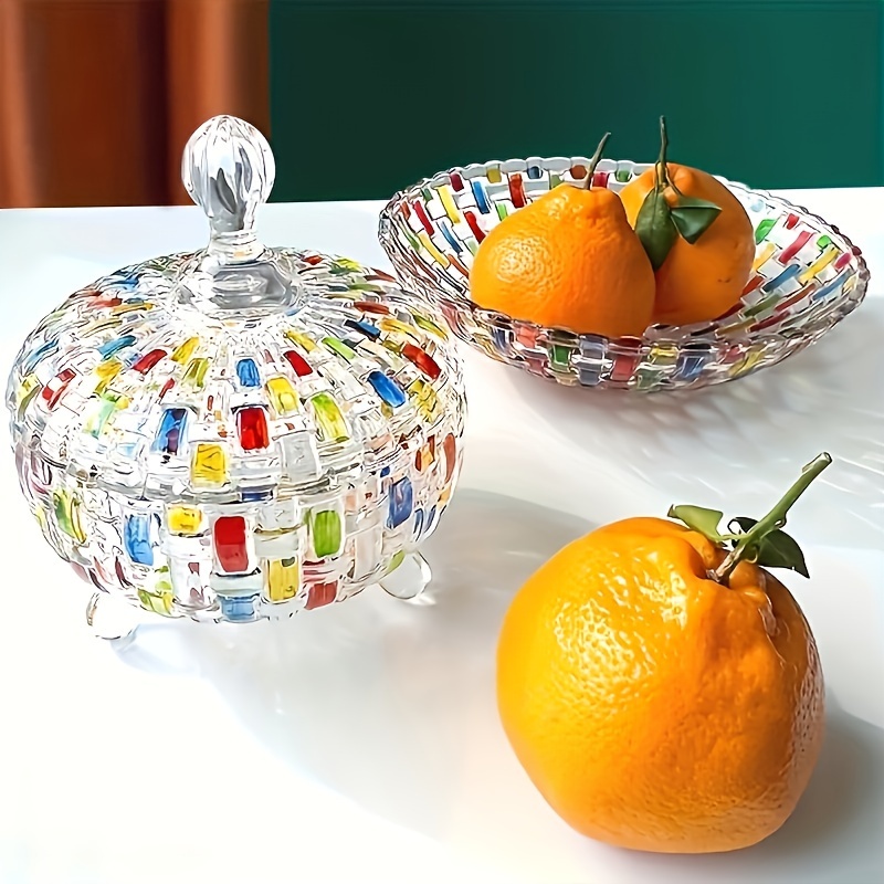 Nordic Glass Candy Jar with Li - Dried Fruit Mix avaliação e preço