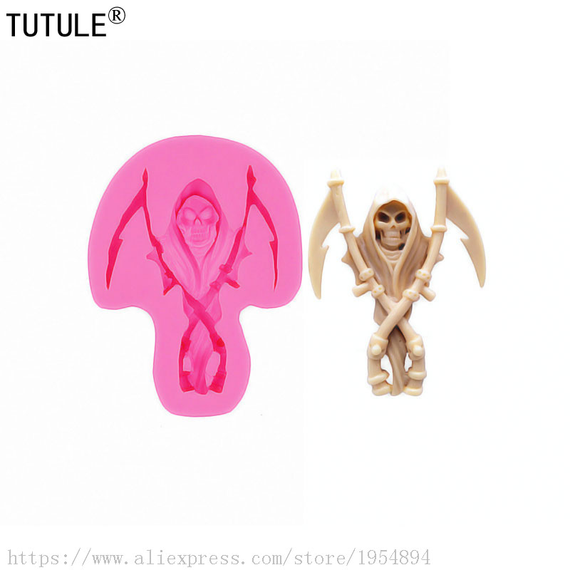 Death Scythe-SKULL SILICONE MO - Zombie Snacks avaliação e preço