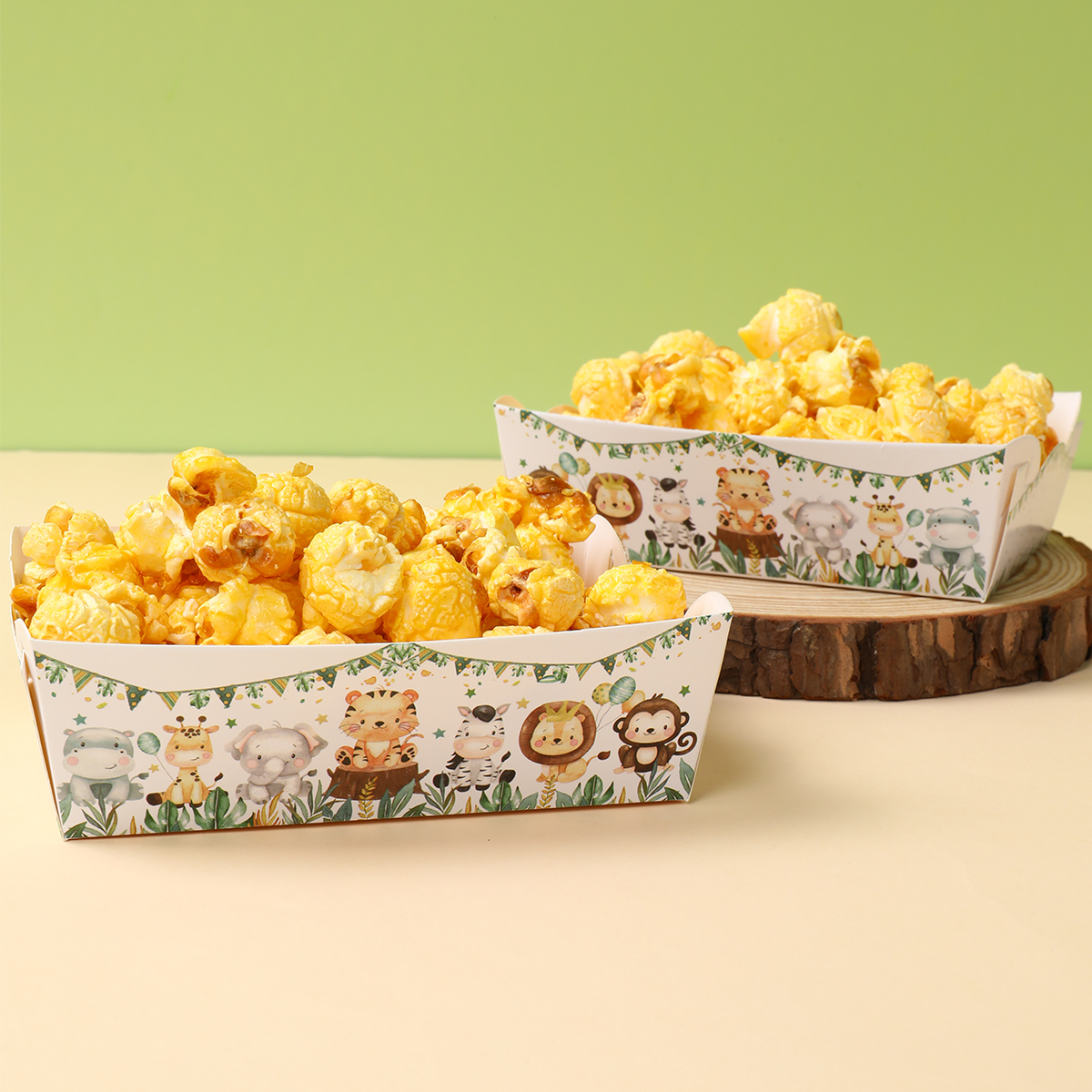 Jungle Animal Mini Snack Trays - Food Snacks For Party avaliação e preço