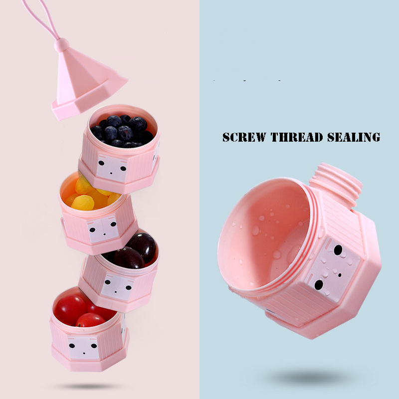 3/4 Layers Baby Food Container - Food Snacks For Kids avaliação e preço