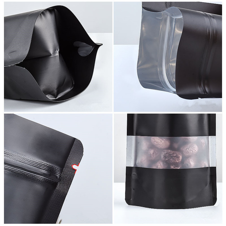 100PCS Stand-up Matte Black Al - Food Snacks For Party avaliação e preço