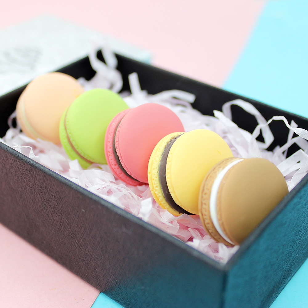 6PCS Simulation Macaron Model  - Food Snacks For Kids avaliação e preço