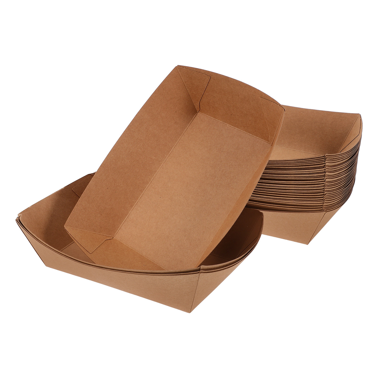 100Pcs Paper Food Tray Disposa - Food Snacks For Party avaliação e preço