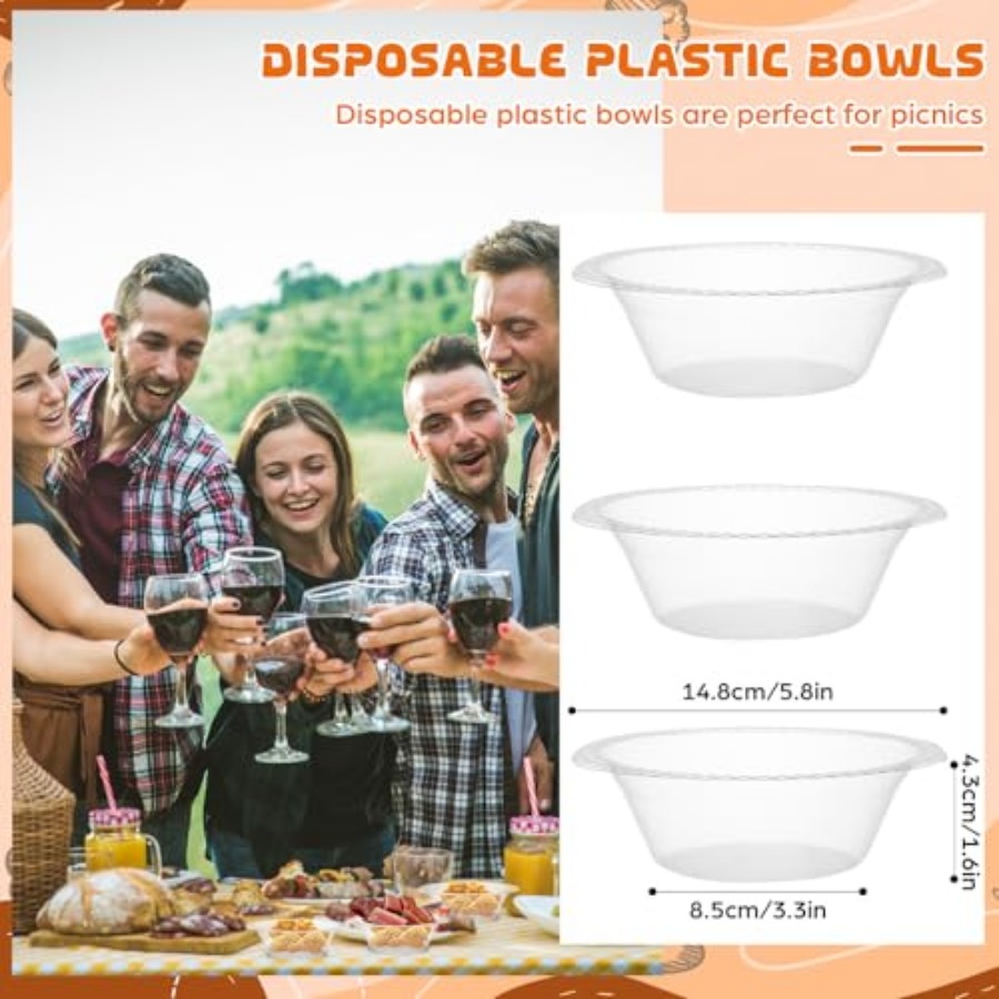 30 Pack 12 oz Disposable Plast - Food Snacks For Party avaliação e preço