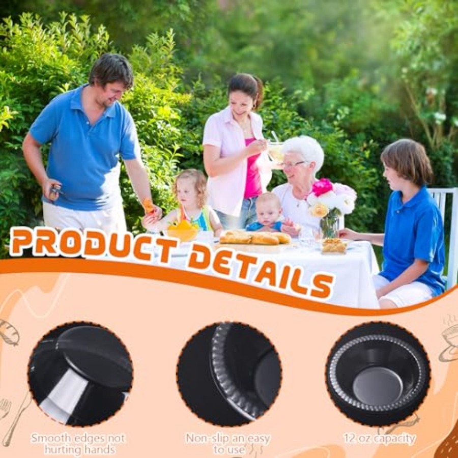 30 Pack 12 oz Disposable Plast - Food Snacks For Party avaliação e preço