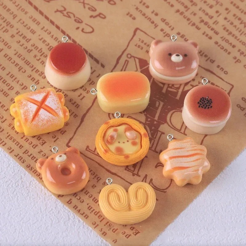10Pcs Cute Bear Pudding Tart B - Food Snacks For Party avaliação e preço