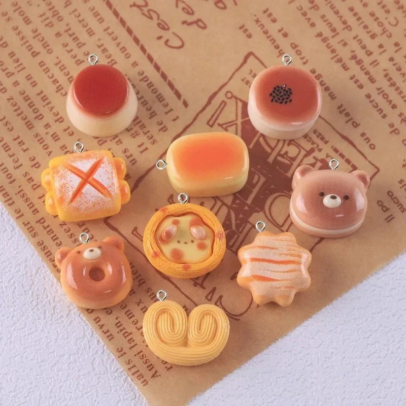 10Pcs Cute Bear Pudding Tart B - Food Snacks For Party avaliação e preço