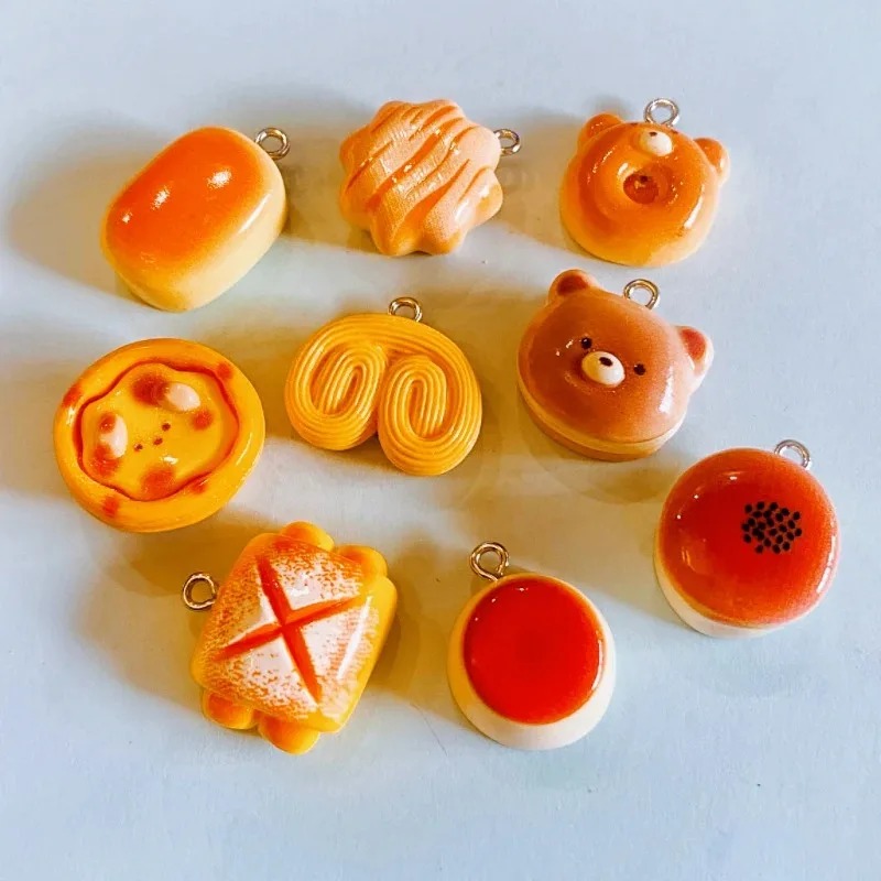 10Pcs Cute Bear Pudding Tart B - Food Snacks For Party avaliação e preço