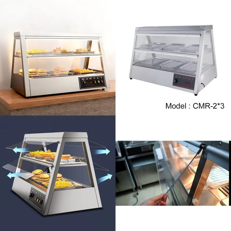 Stainless Steel Countertop Chi - Snacks Food Warmer avaliação e preço