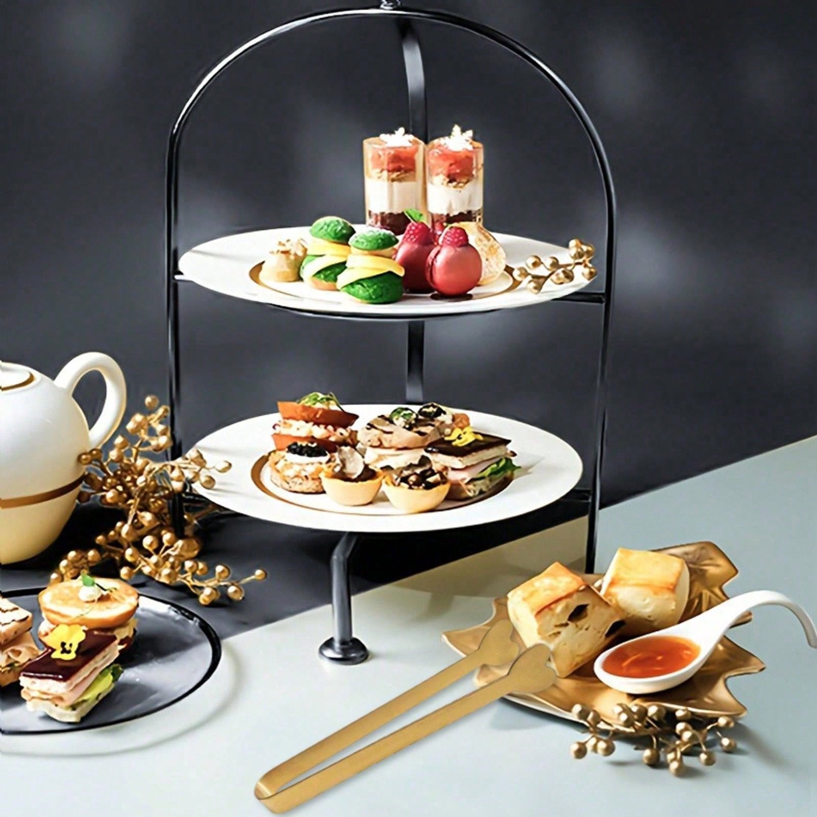 Mini Gold Stainless Steel Food - Food Snacks For Party avaliação e preço