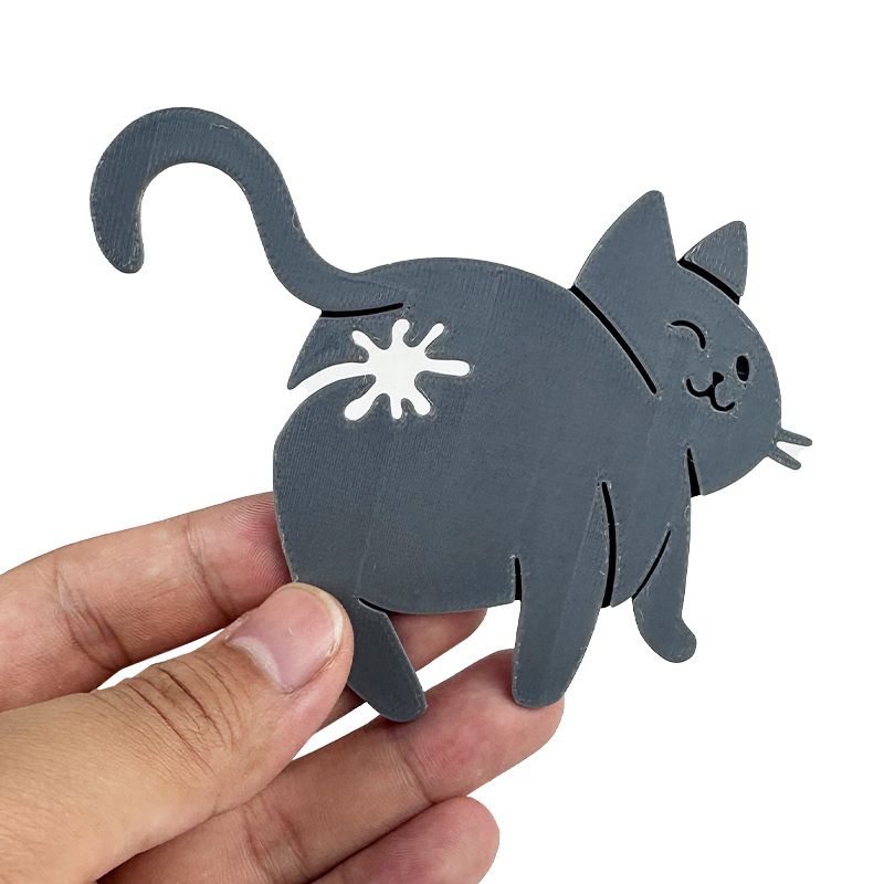 * * New Sale 2pcs 3D Cat Butt  - Food Lovers Snacks avaliação e preço