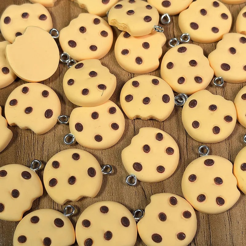 10Pcs Simulation Cookies Resin - Food Snacks To Make avaliação e preço