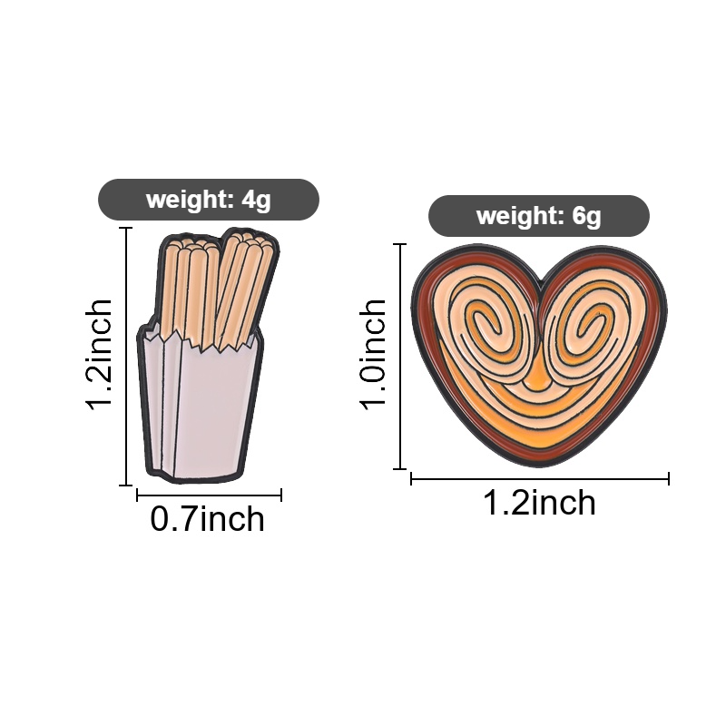Funny Snack Enamel Pin, Churro - Food Lovers Snacks avaliação e preço