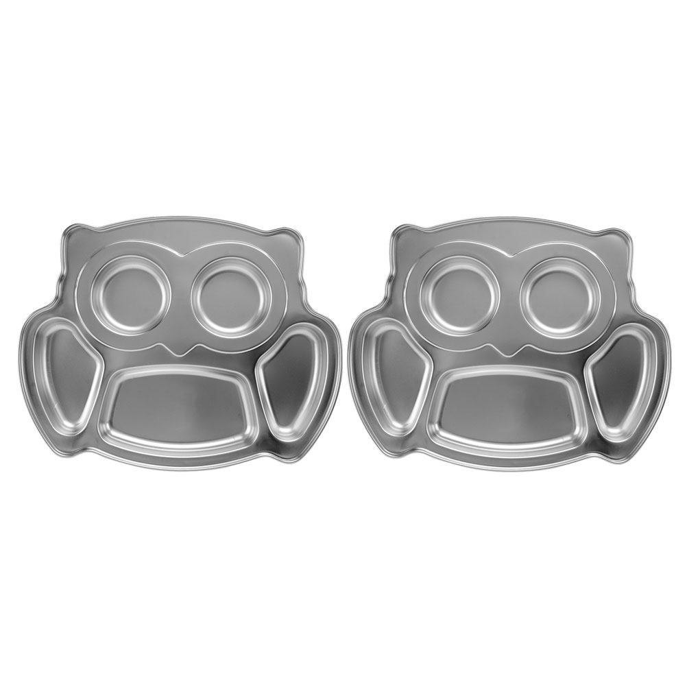 2Pcs Owl Stainless Steel Divid - Food Snacks For Kids avaliação e preço
