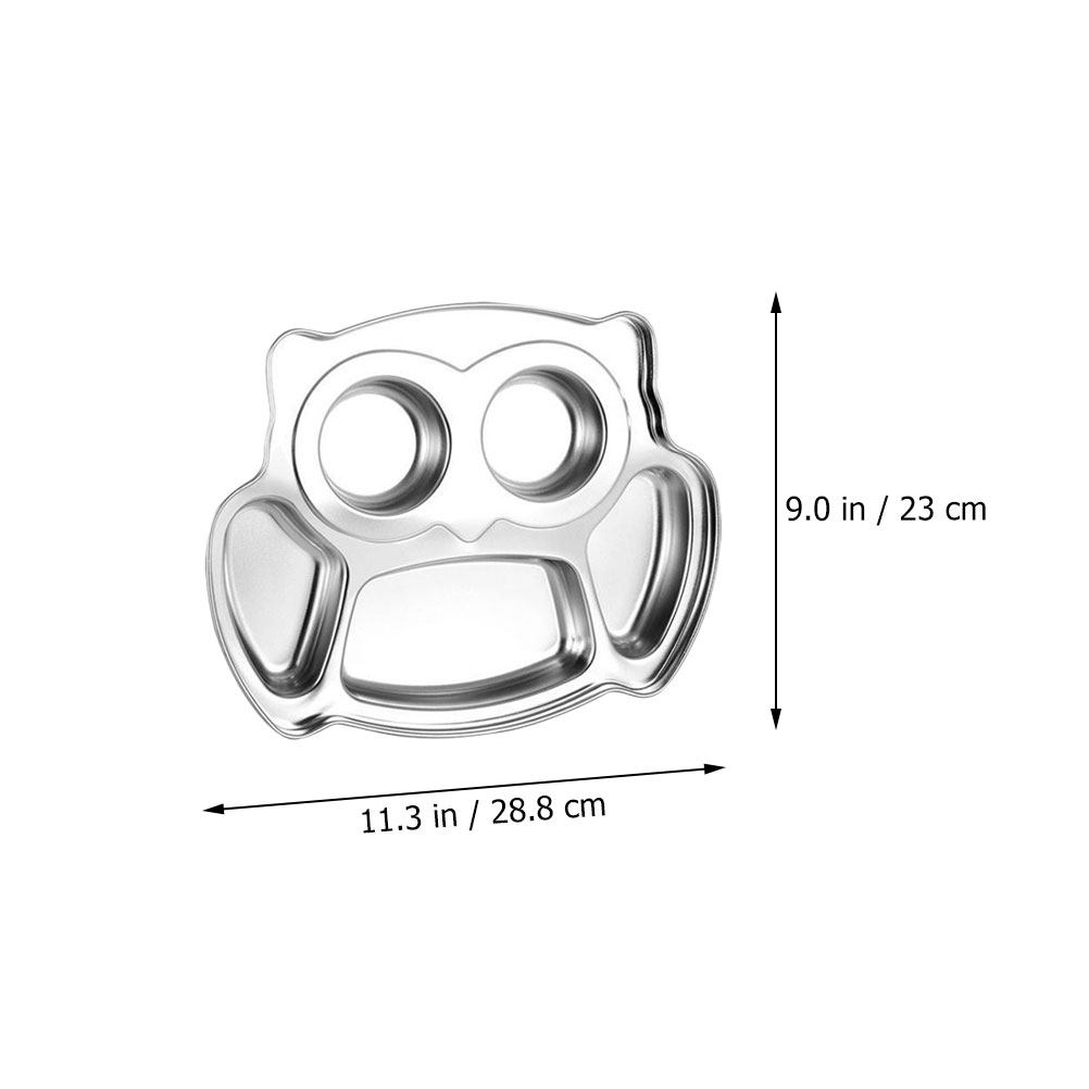 2Pcs Owl Stainless Steel Divid - Food Snacks For Kids avaliação e preço