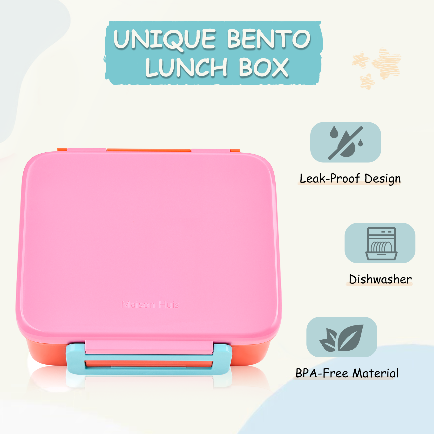 Bento Lunch Box for Kids with  - Food Snacks For Kids avaliação e preço