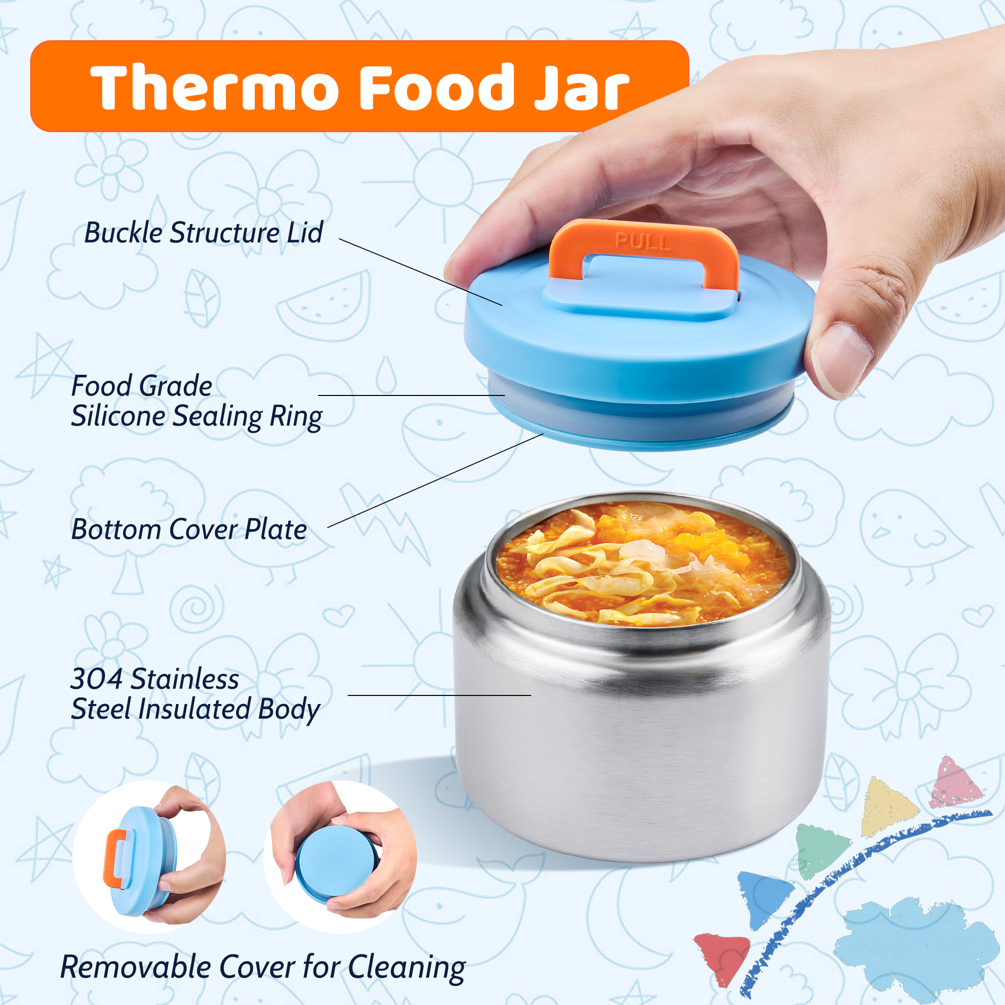 Bento Lunch Box for Kids with  - Food Snacks For Kids avaliação e preço