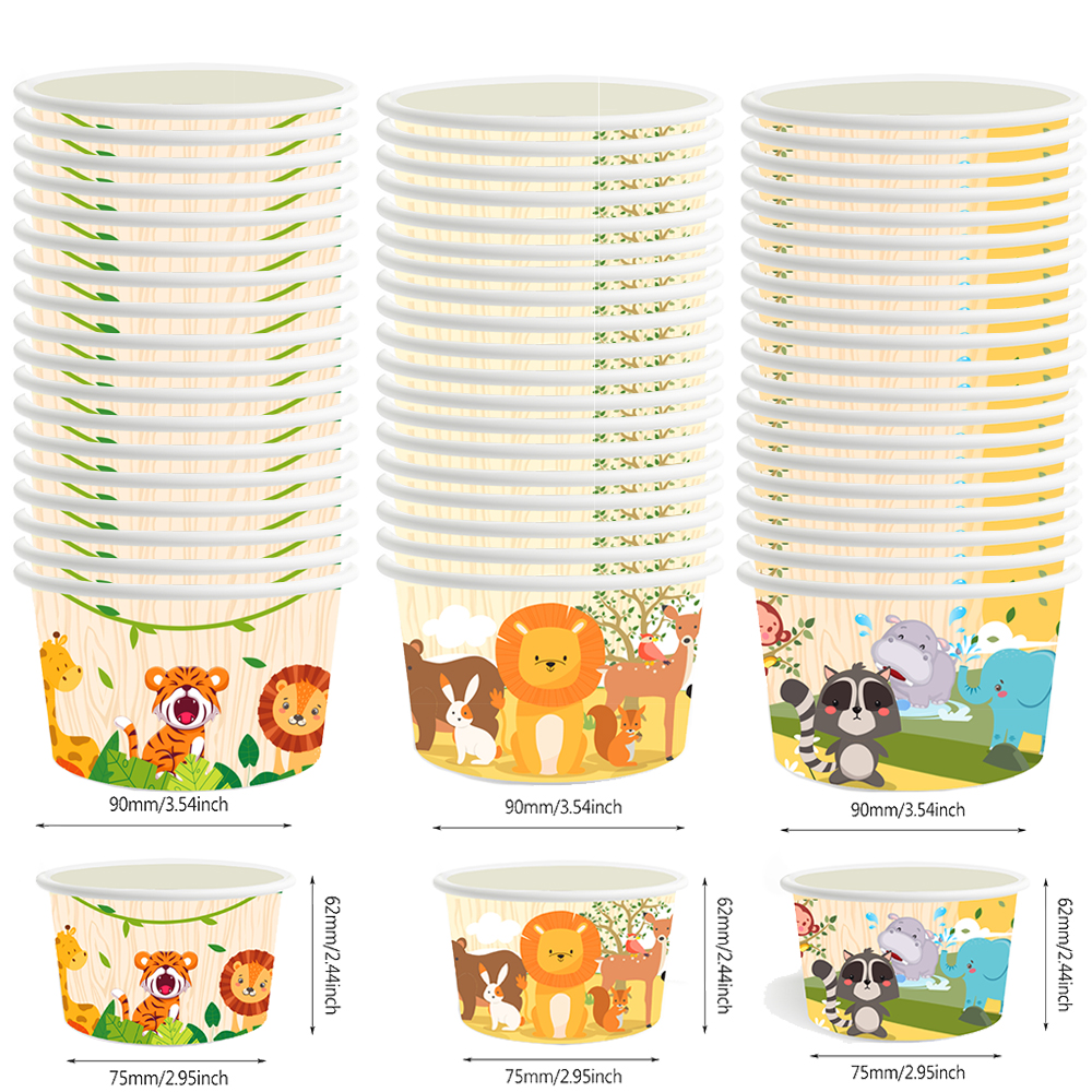 8/12/24/32Pcs Jungle Animal Ic - Food Snacks For Kids avaliação e preço