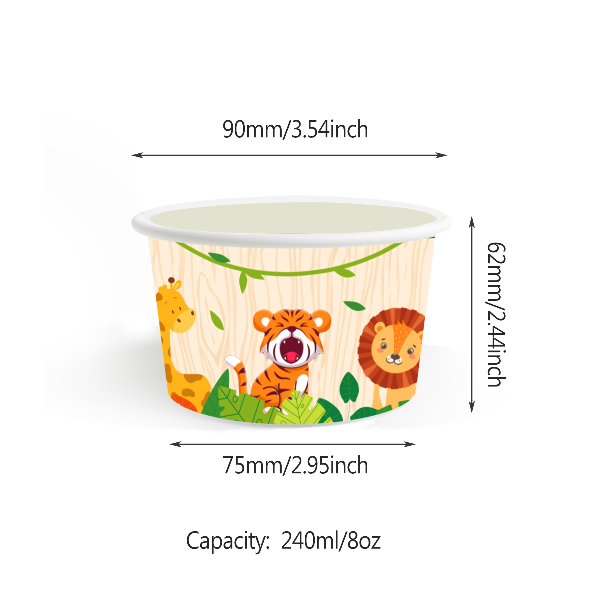 8/12/24/32Pcs Jungle Animal Ic - Food Snacks For Kids avaliação e preço