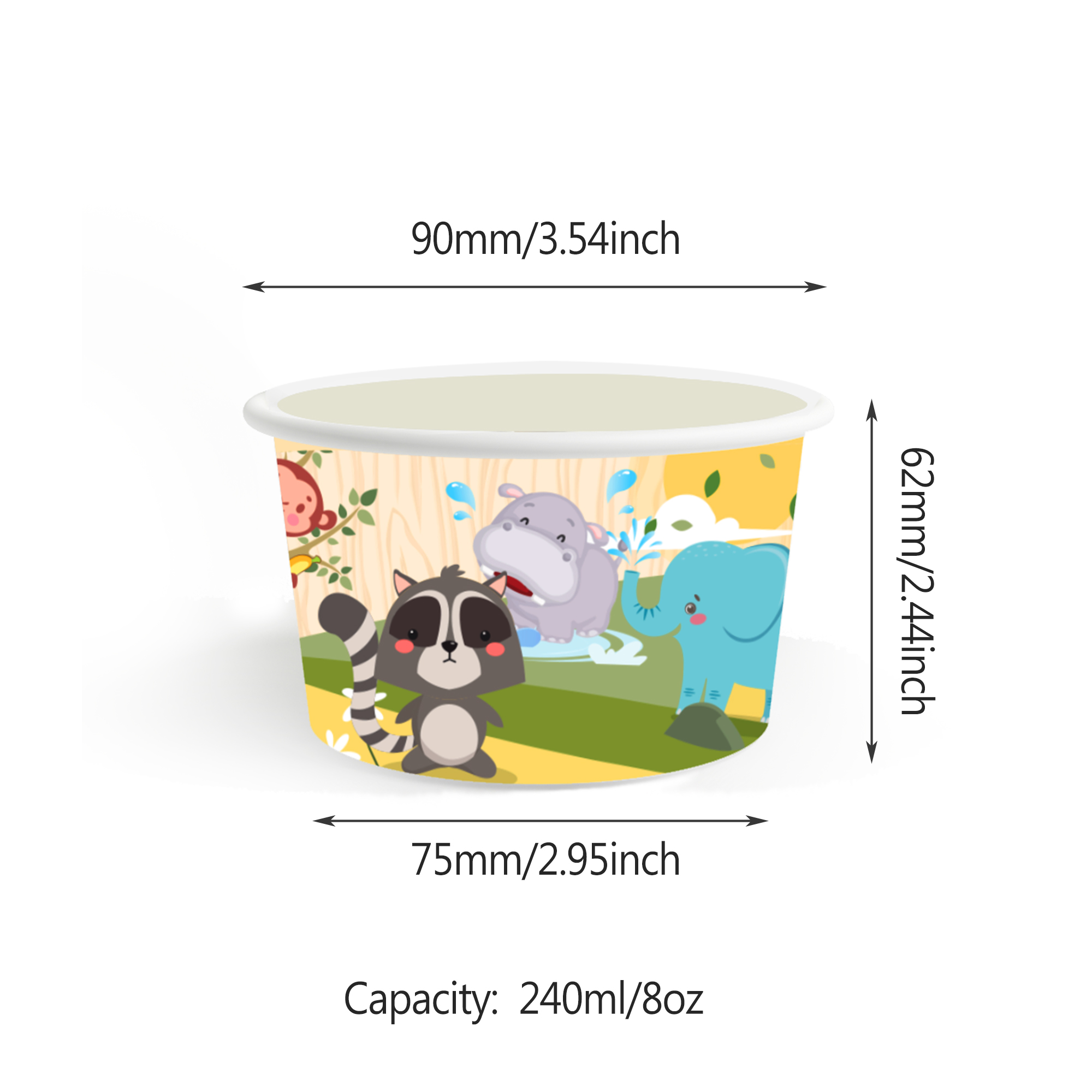 8/12/24/32Pcs Jungle Animal Ic - Food Snacks For Kids avaliação e preço